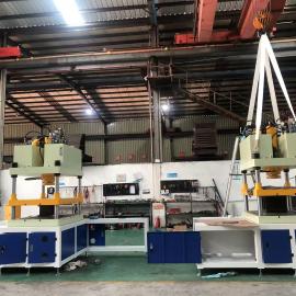 Jianlong hydraulic machinery to complete the basic assembly of two 60-ton die-cutting presses