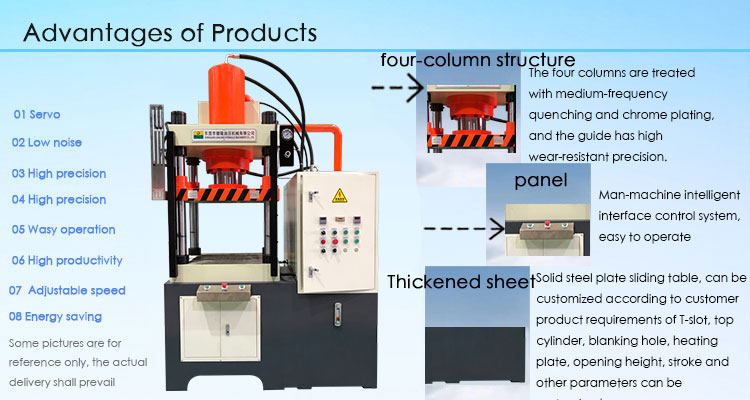 Counterweight forming hydraulic press