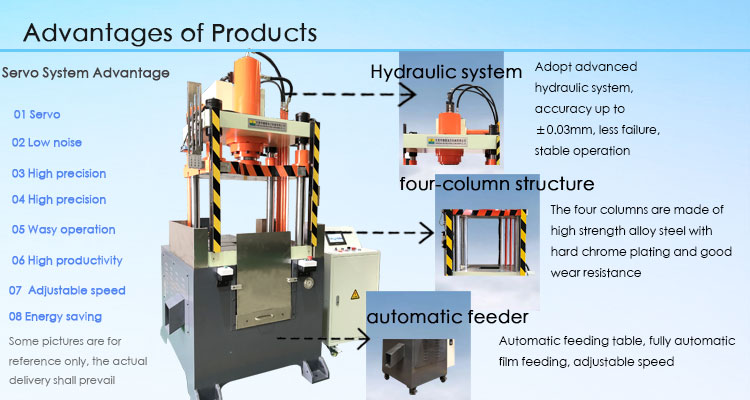 Split four-column trimming hydraulic press